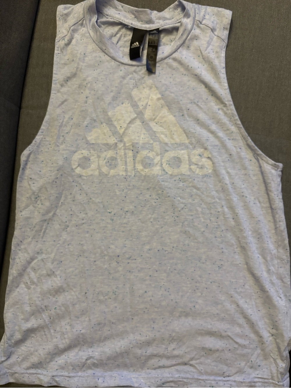adidas Light blue Sleeveless Logo Tank - Picture 6 of 7